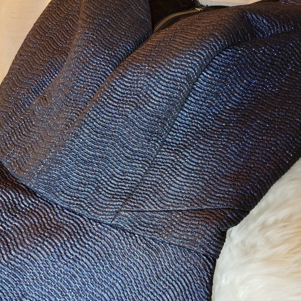 Express dress jacquard blue Metallic - Picture 6 of 7